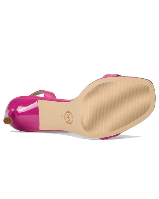 MICHAEL Michael Kors Pink Kasia Heeled Sandal Sandals, Leather