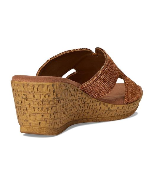 David Tate Brown Vibe Sandals 8 M (B) Textile