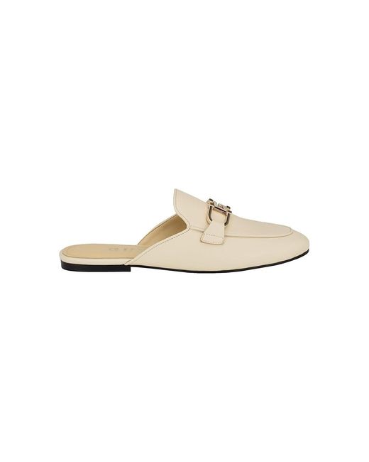 Guess Black Bommiya (Ivory) Flat Shoes