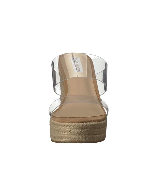 Lyst - Steve Madden Sunrise Wedge Sandal (clear) Women's Shoes