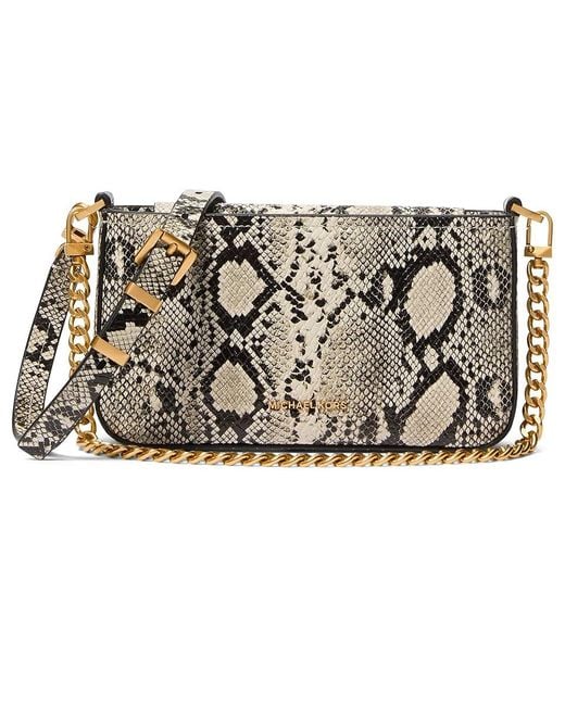 MICHAEL Michael Kors Metallic Bryant Small Convertible Crossbody Bag Cross Body Handbags, Leather