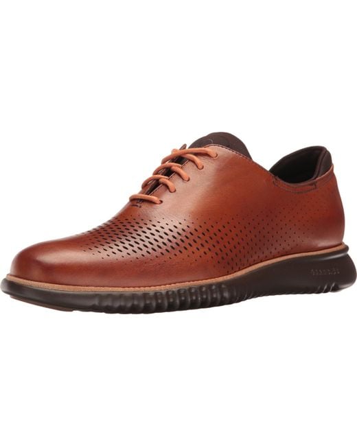 Cole Haan Natural 2.zerogrand Laser Wing Tip Oxford Lined for men