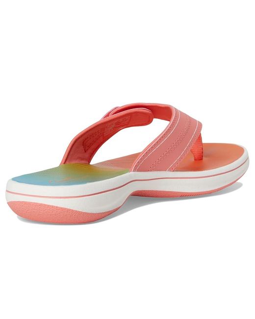 Clarks Red Breeze Reyna Sandals 8 B