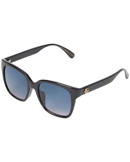 Gucci Black GG0715SA Asian Fit 002 Women's Sunglasses
