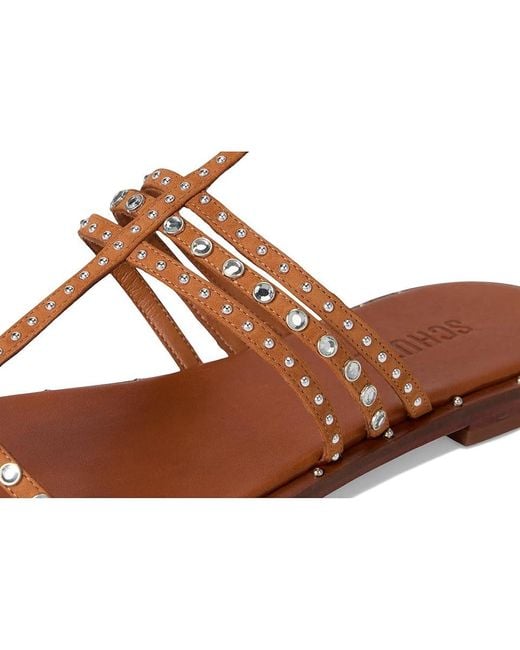 SCHUTZ SHOES Brown Isidora Wedge Shoes, Leather