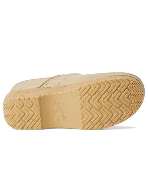 Dansko White Professional (Sand Milled Burnished) Clog Shoes