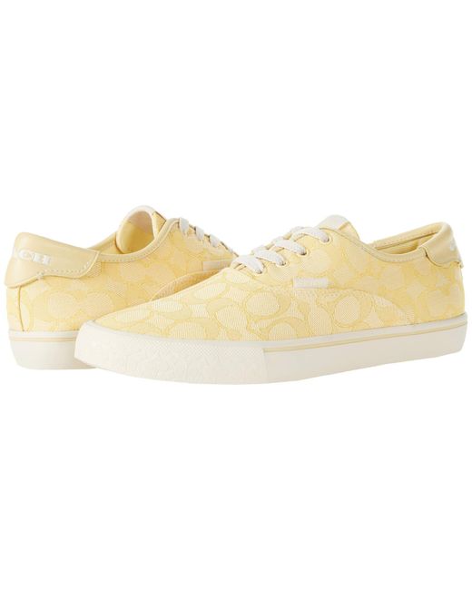coach sneakers yellow