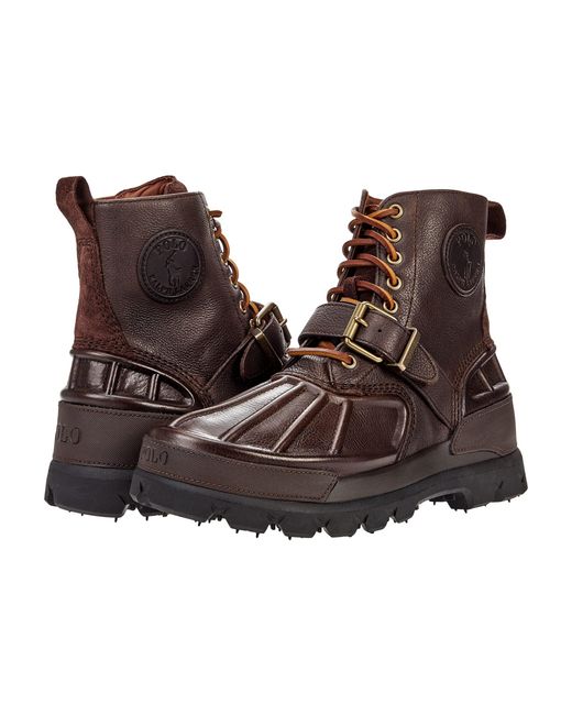 Polo Ralph Lauren Oslo High-s Leather Boot in Brown for Men | Lyst