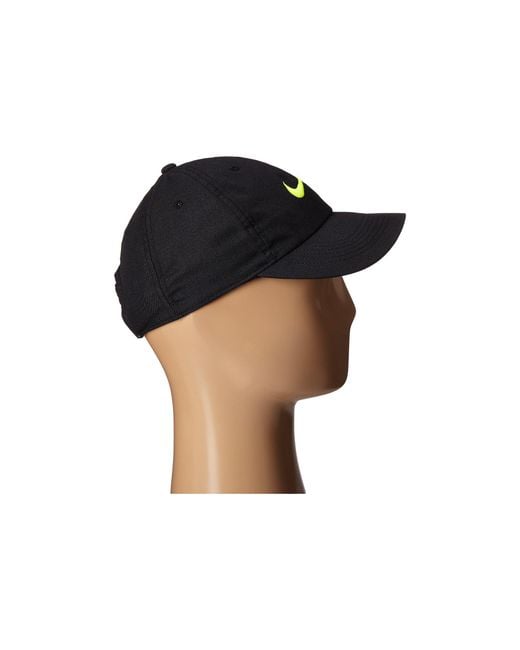 Nike Synthetic Train Twill H86 Hat (black/black/volt) Caps for Men | Lyst