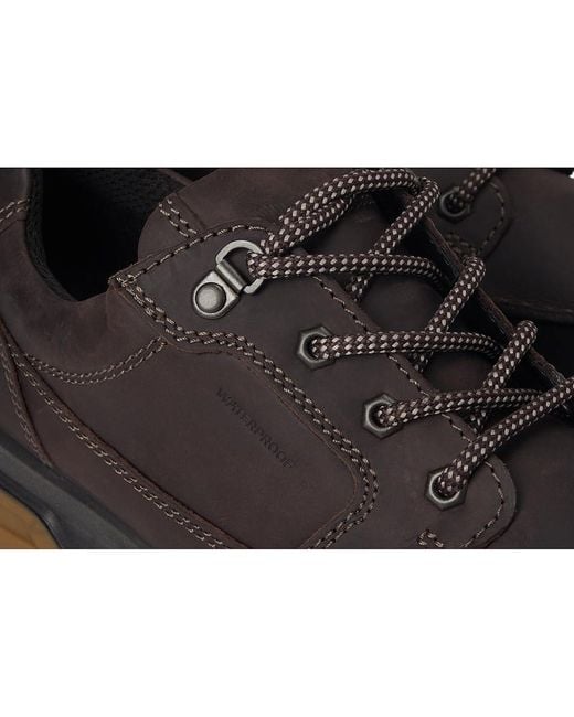Ecco Black Rugged Track Moc Toe Low Waterproof Hiking Shoe Shoes Eu 43 (Us 9-9.5) D for men
