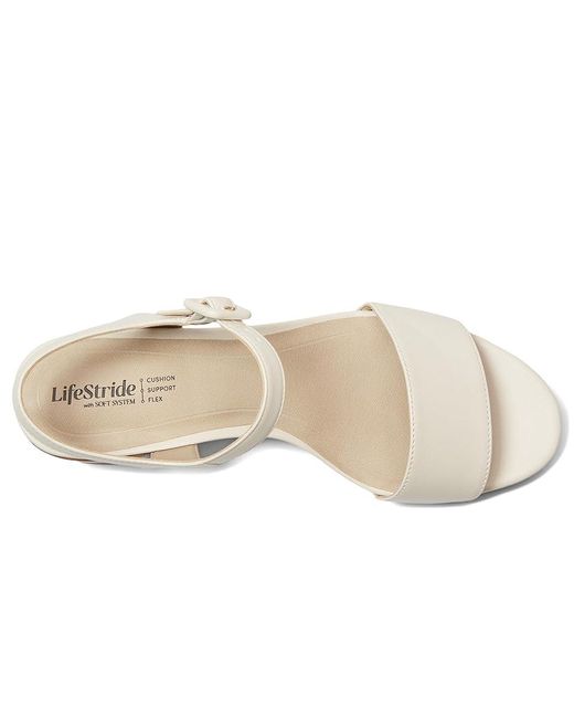 LifeStride Metallic Rhythmn Sandals 6 W (C) Synthetic