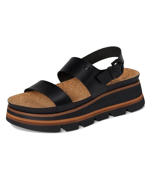 Reef Black Vista Luxe Liah Wedge Shoes 8 B