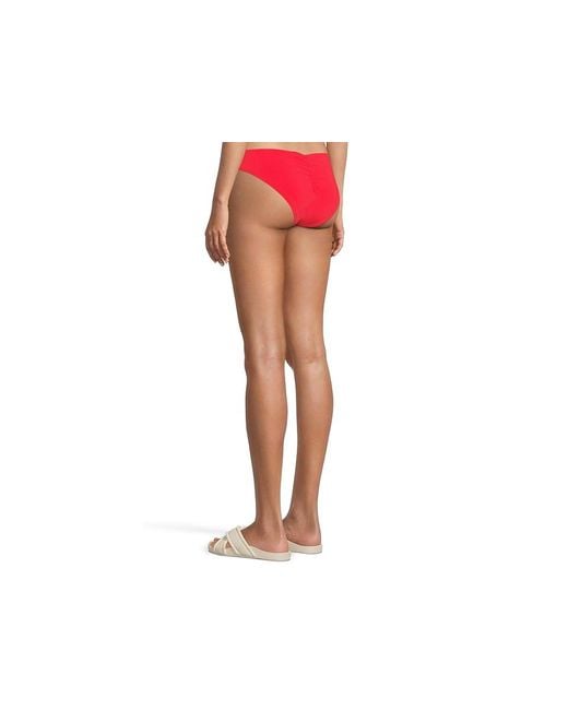 Becca Black Color Code Adela Shirred Hipster Bottom Swimwear, Nylon/Spandex
