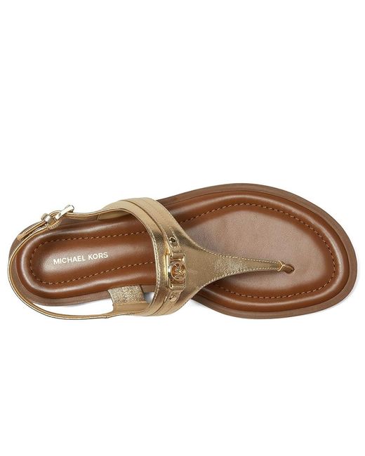 MICHAEL Michael Kors Metallic Mandy Thong Sandal Sandals, Synthetic