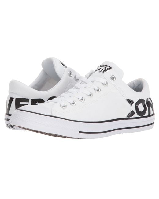 Converse Chuck Taylor® All High Street Wordmark Ox in White for Men | Lyst