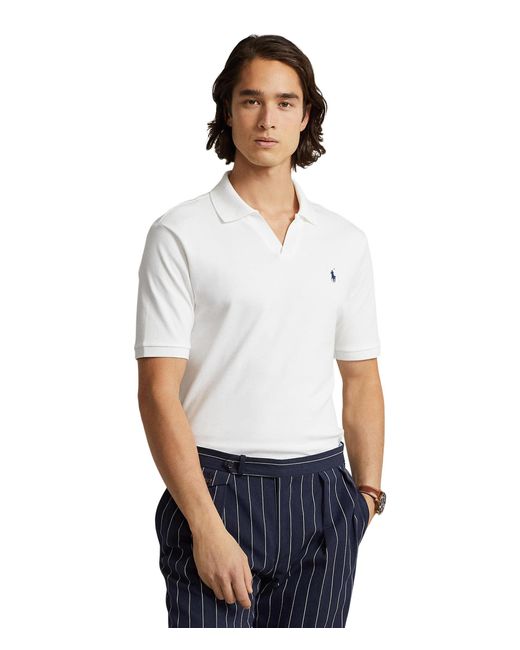 Polo Ralph Lauren Classic Fit Soft Cotton Polo Shirt in White for Men
