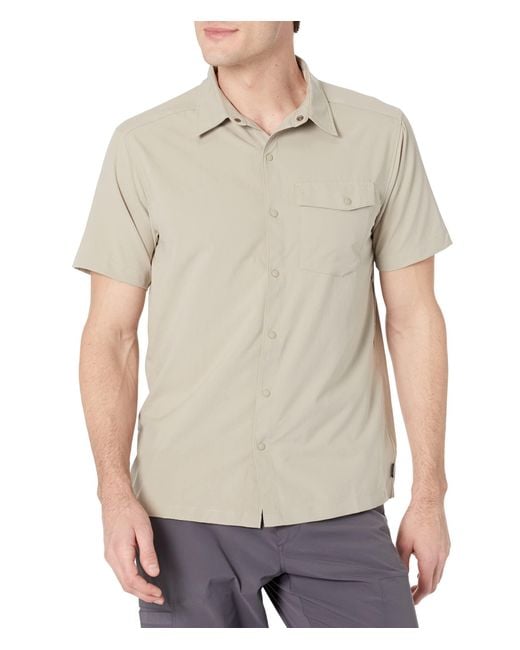 Mountain Hardwear Shade Lite Short Sleeve Shirt in Gray for Men | Lyst