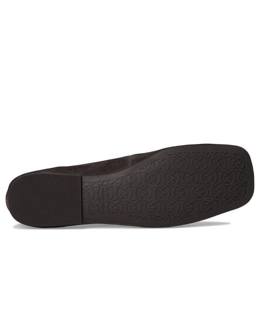 Michael Kors Black Milan Flex Ballet Shoes, Suede