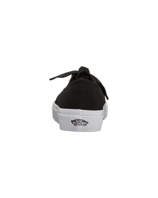Vans authentic Knotted Canvas Skate Slip ons in Black Lyst