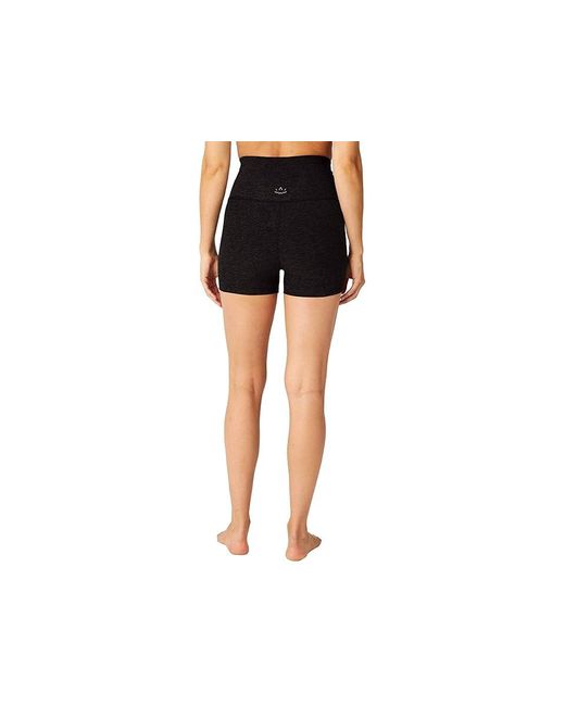 Beyond Yoga Black Spacedye Keep Pace 3 Shorts Shorts, Lycra/Polyester