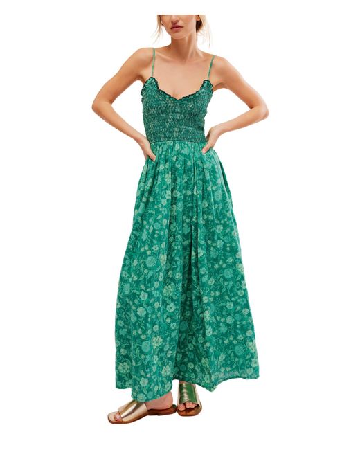 Free People Green Sweet Nothings Midi