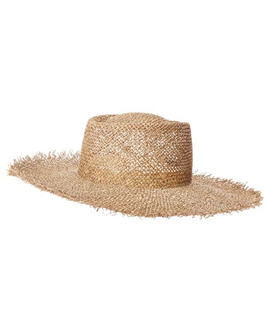 Roxy White Great Time Straw Sun Hat