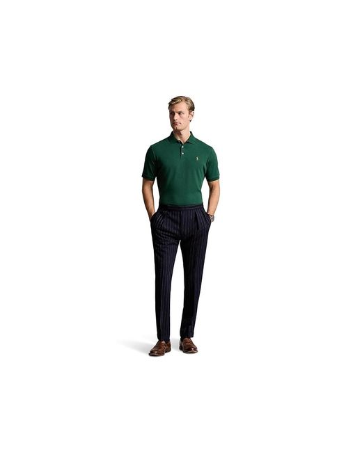 Polo Ralph Lauren Green Custom Slim Fit Soft Cotton Polo (Lifeboat) Clothing for men