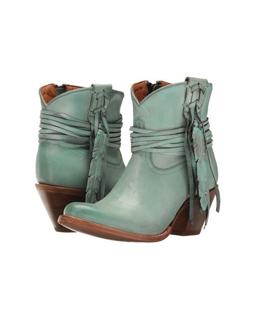 Lucchese Green Robyn (turquoise) Cowboy Boots