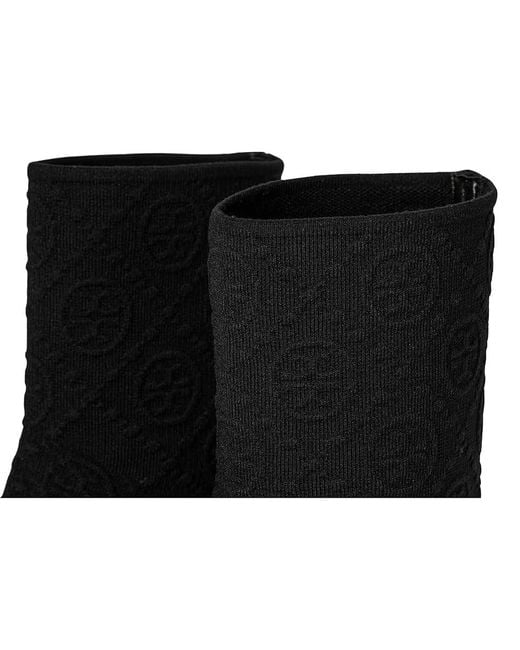Tory Burch Black Stretch Ankle Boot 45Mm Boots, Leather