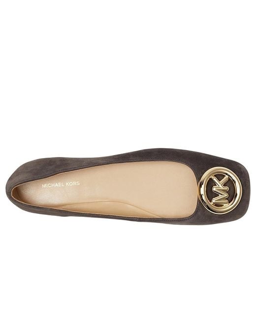 Michael Kors Black Milan Flex Ballet Shoes, Suede