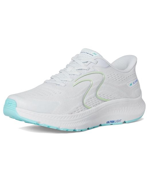 Skechers White Go Run Consistent 2.0 Lockhart Hands Free Slip-Ins Shoes 8 B