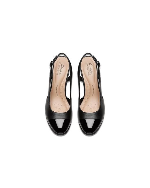 Clarks Black Bayla Joy ( Leather) High Heels