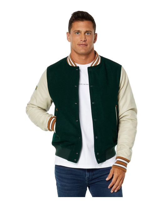Superdry Vintage College Varsity Bomber in Green for Men Lyst