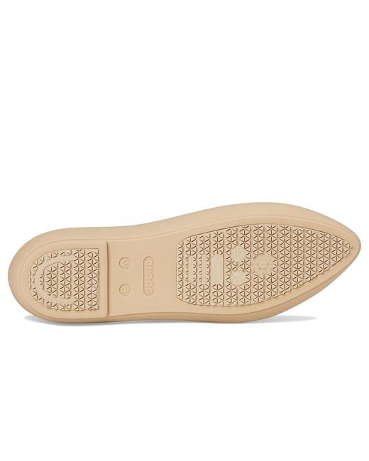 CROCSTM White On The Clock Work Flats Flat Shoes, Eva