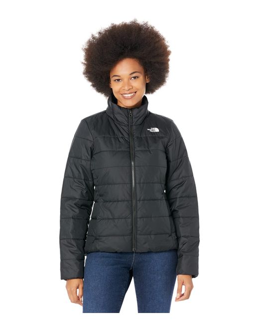 The North Face Synthetic Flare Jacket in Black (Gray) | Lyst