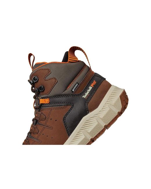 Timberland Brown Tempe Soft Toe Waterproof Work Boots 7.5 E for men
