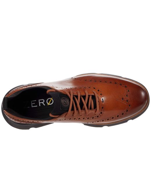 Cole Haan Brown 4.zerogrand Wing Tip Oxford for men