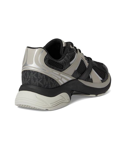 Michael Kors Black Leo Trainer Shoes, Synthetic for men