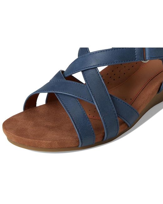 Cobb Hill Blue Helin Wedge Shoes 9.5 B