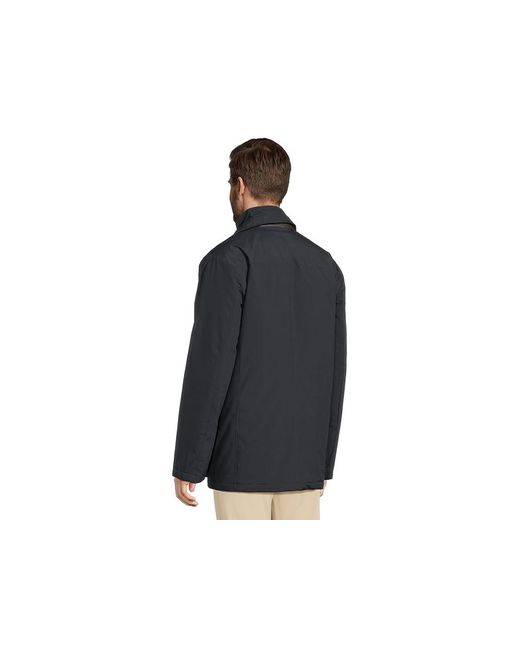 Johnston & Murphy Black Upton City Coat Jacket, Polyester for men