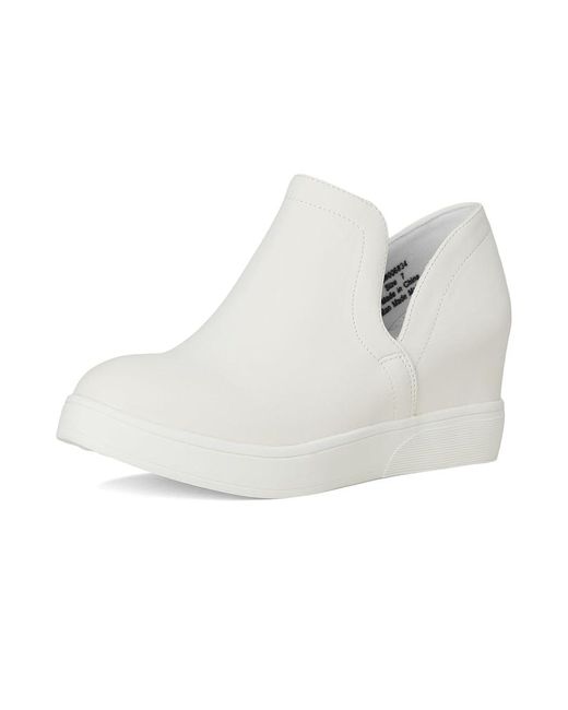 Journee Collection White Cardi Shoes, Faux Leather