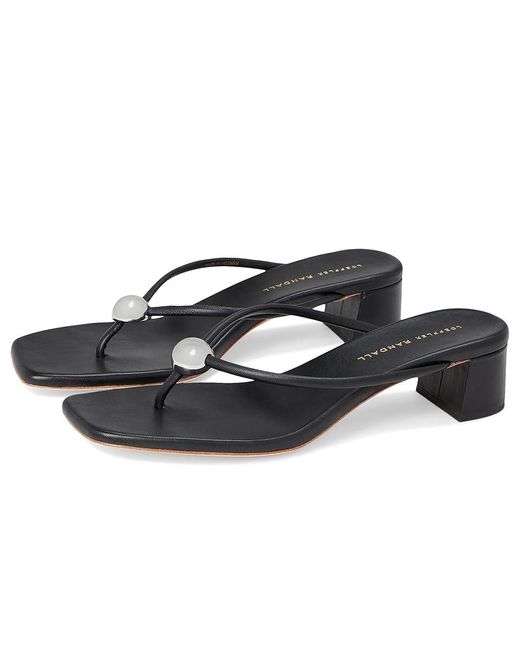 Loeffler Randall Black Odessa Heeled Mules W/ Hardware Dress Sandals 8 B