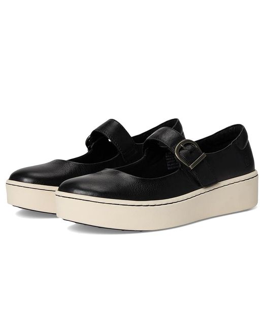 Born Black Mira Mj Shoes, Leather/Suede