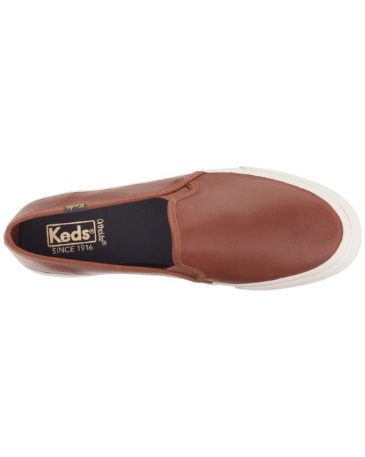Keds double best sale decker leather cognac