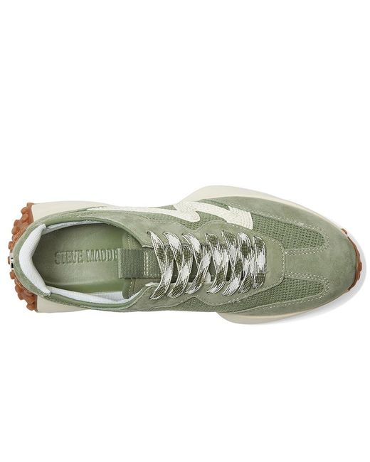 Steve Madden White Campo Sneaker Shoes, Textile