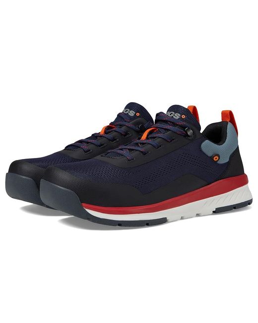 Bogs Blue Slate Knit Low Ct ( Multi) Shoes for men