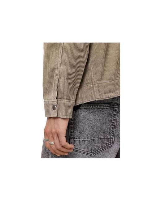 AllSaints Black Castleford Shirt Jacket, Cotton/Denim for men