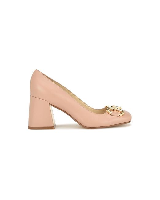 Nine West Pink Caven (Light Natural Leather) High Heels
