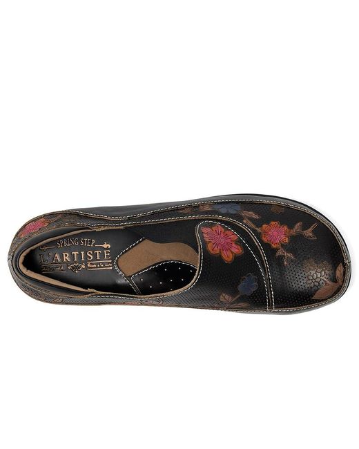 Spring Step Black Burbank-Flower Cold Weather Boots, Leather