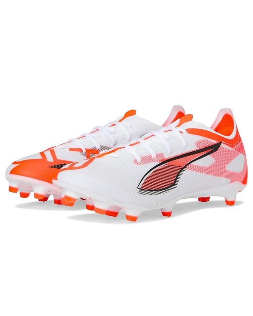 PUMA Red Ultra 5 Match Firm, Artificial Ground Soccer Cleats Soccer Shoes - -Glowing 8.5 D for men